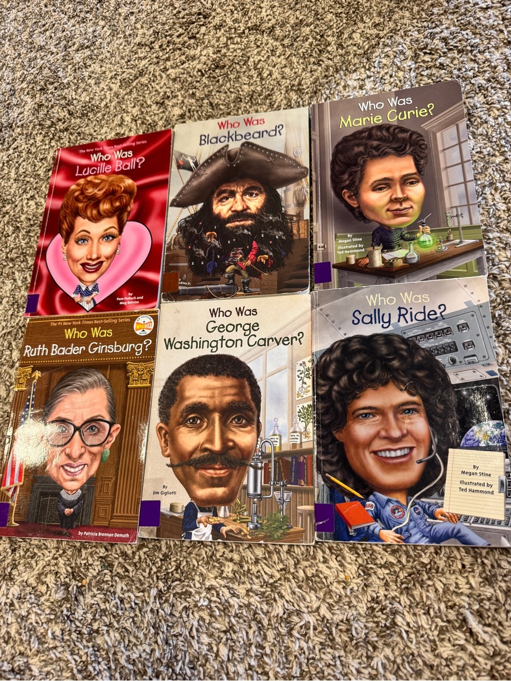 Scholastic Kids Books Set - Red, Purple, Brown, Blue, Cream, Black